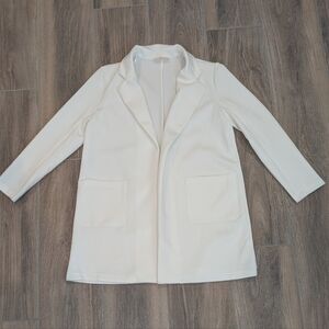 Melloday Long White Coat